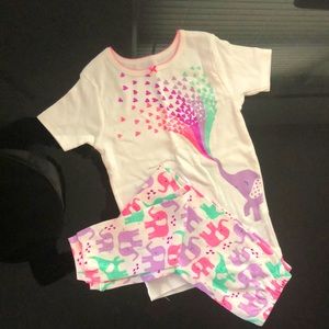Carter’s two piece girl set - size 5T - Great for lounging or play.